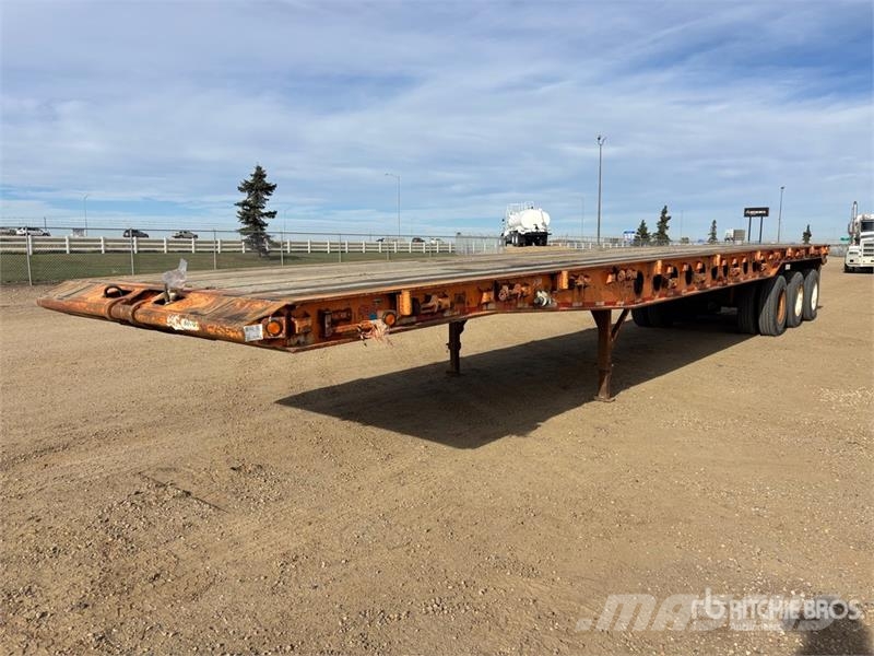 Scona 50 ft Tri/A Flatbed Oilfield Trailer Processing Equipment