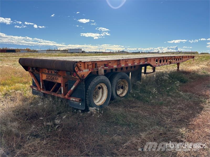  Scona 50 ft Tri/A Flatbed 50 Ton Oilfield Trailer  Verarbeitungsgeräte