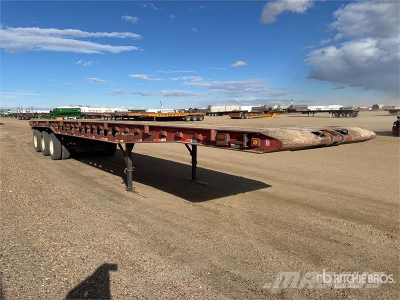 Scona 50 ft Tri/A Flatbed Oilfield Trailer Macchine utensili