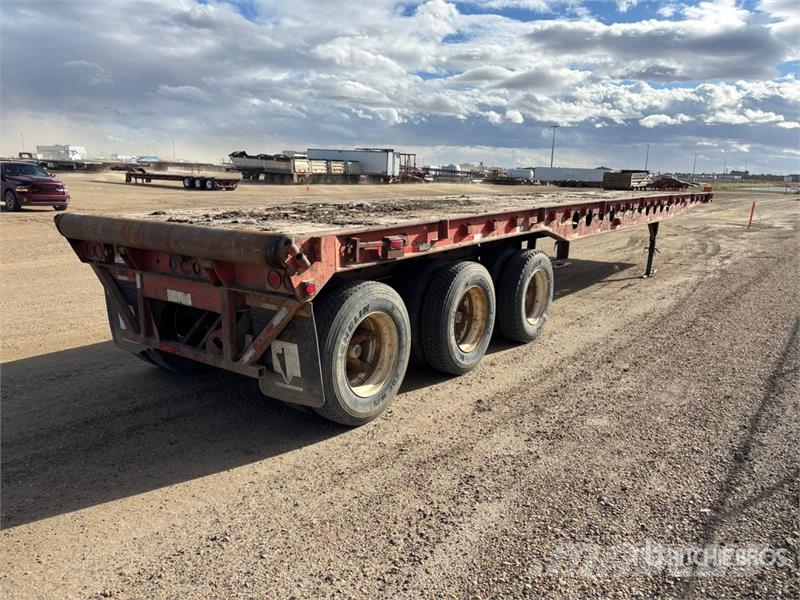 Scona 50 ft Tri/A Flatbed Oilfield Trailer Macchine utensili