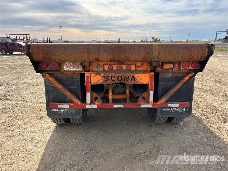 Scona 50 ft Tri/A Flatbed Oilfield Trailer Processing Equipment