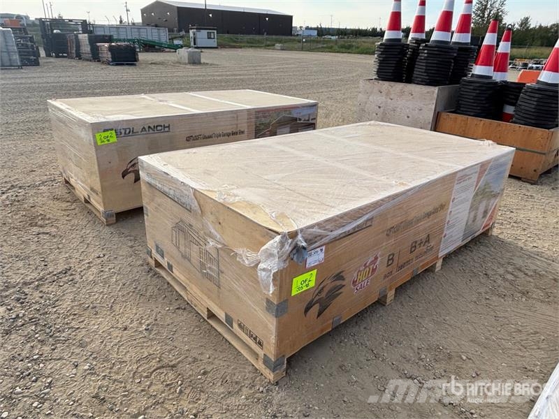  SDL4230TGMS 42 ft x 30 ft Triple Garage Metal Shed Stahlrahmenaufbauten