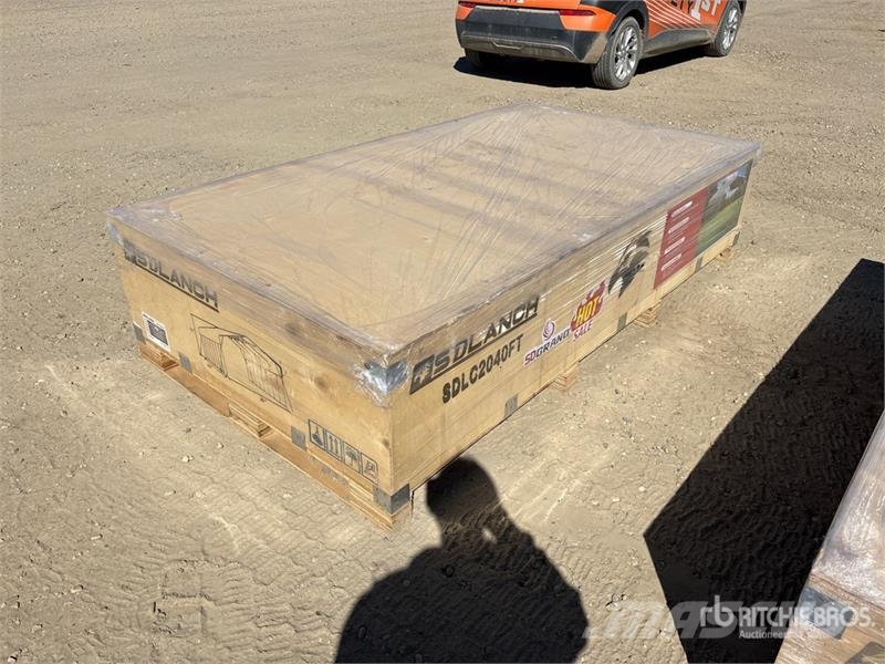 SDLANCH SDLC2040FT 20 ft x 40 ft Metal Carport (Un Stahlrahmenaufbauten