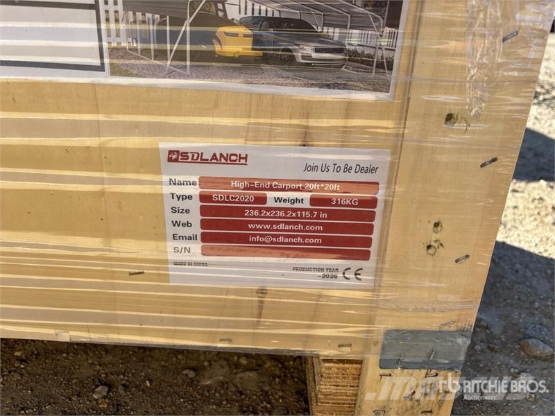 SDLC2020 20 ft x 20 ft Carport (Unused) Jeklene gradbene konstrukcije