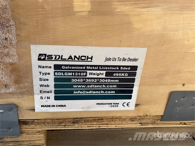 SDLGM1310F 13 ft x 10 ft Galvanized Metal Livestoc Ďalšie stroje a zariadenia pre živočíšnu výrobu