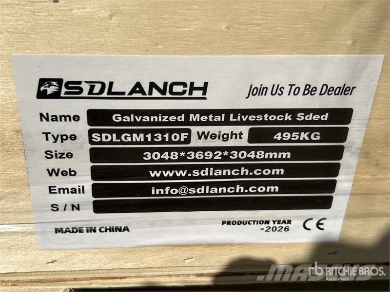 SDLGM1310F 13 ft x 10 ft Livestock Shelter (Unused Overige veehouderijmachines
