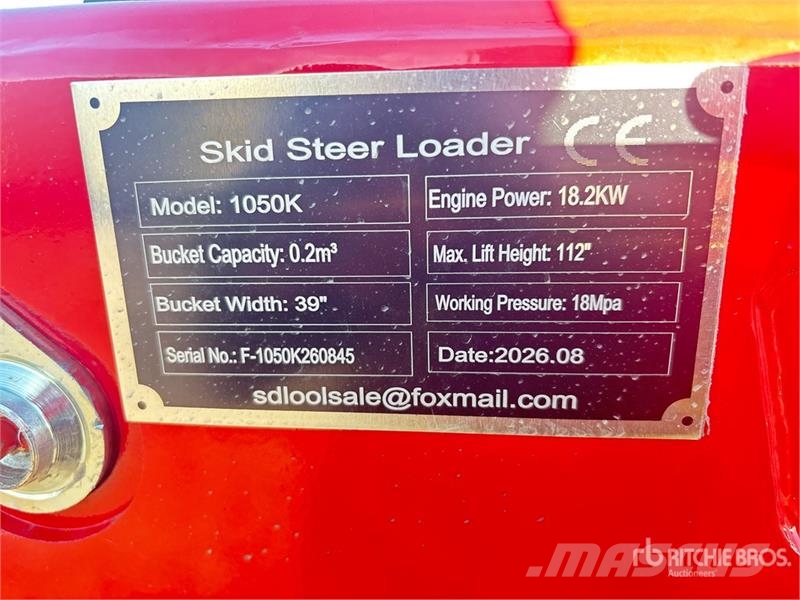  SDLOOL 1050K Mini Compact Track Loader (Unused) Skid steer loaders