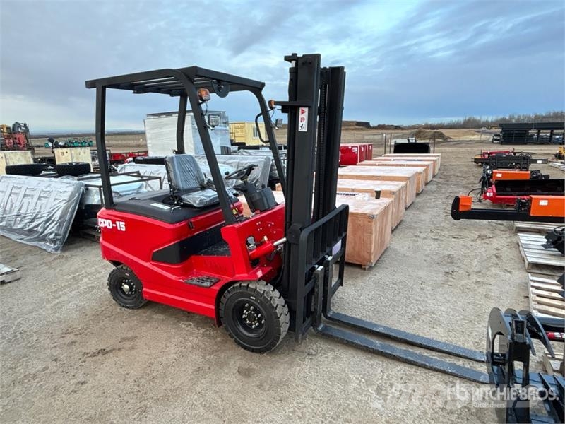  SDLOOL D15 3300 lb Electric Forklift (Unused) شاحنات ذات رافعات شوكية تعمل بالكهرباء