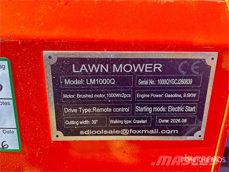  SDLOOL LM1000Q Remote Control Lawn Mower (Unused) ركوب الحشائش