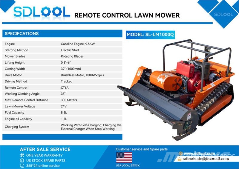  SDLOOL LM1000Q Remote Control Lawn Mower (Unused) 탑승형 잔디깎기