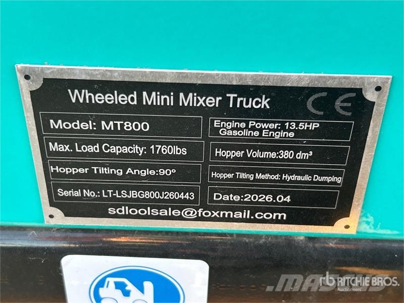 Sdlool MT800 Mobile Concrete Mixer Sonstige Baumaschinen