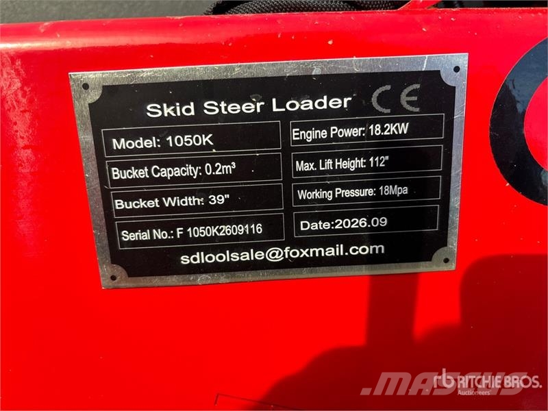 SDLOOL SL-1050K Mini Compact Track Loader (Unused) Smykem řízené nakladače