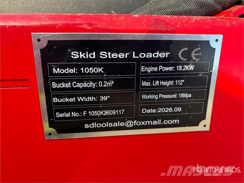 SDLOOL SL-1050K Mini Compact Track Loader (Unused) Smykem řízené nakladače