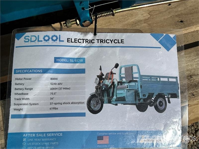  SDLOOL SL-EC15 Electric Trike (Unused) PKWs