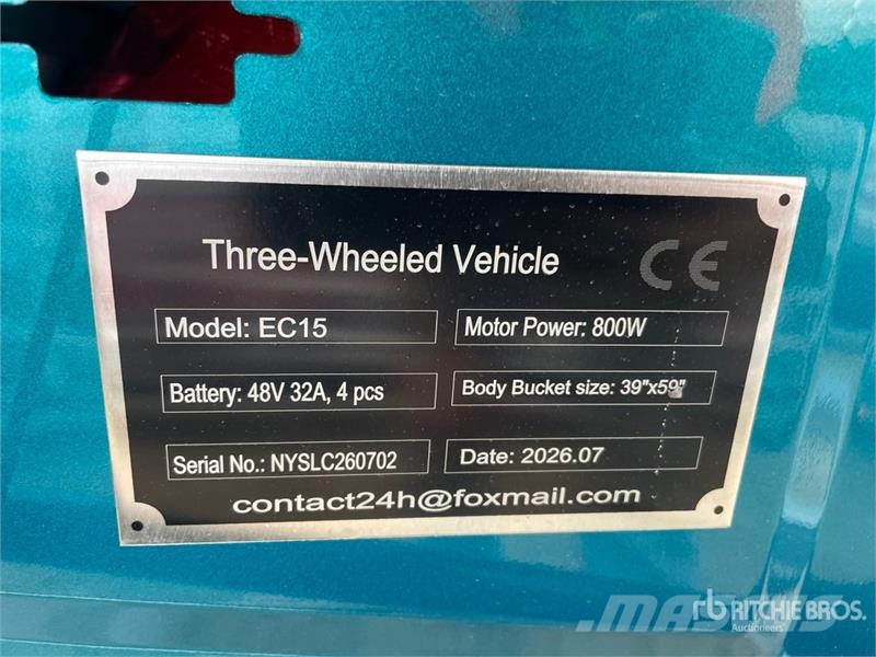  SDLOOL SL-EC15 Electric Trike (Unused) PKWs