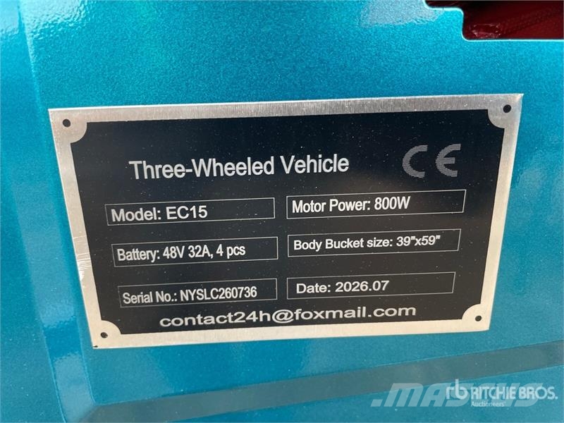  SDLOOL SL-EC15 Electric Trike (Unused) PKWs