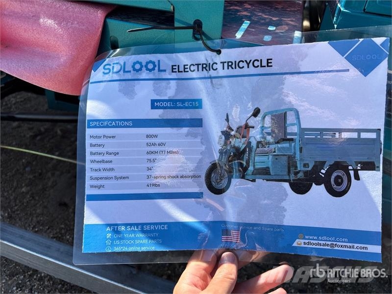 SDLOOL SL-EC15 Electric Trike (Unused) PKWs