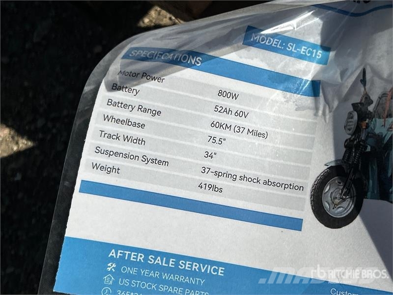 SDLOOL SL-EC15 Electric Trike (Unused) PKWs