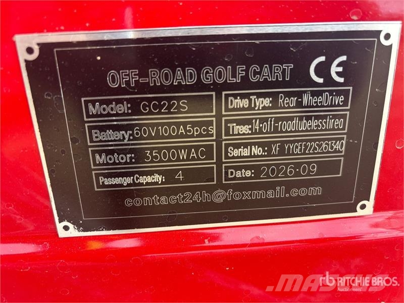  SDLOOL SL-GC22S Electric Off-Road Golf Cart (Unuse Golfkocsik