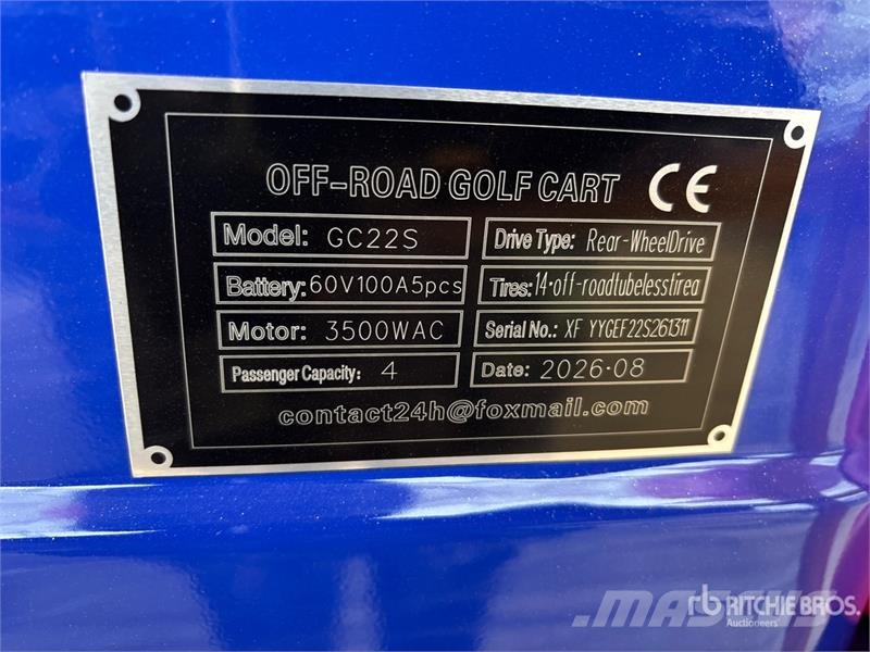 SDLOOL SL-GC22S Electric Off-Road Golf Cart (Unuse Golfkarren / golf carts