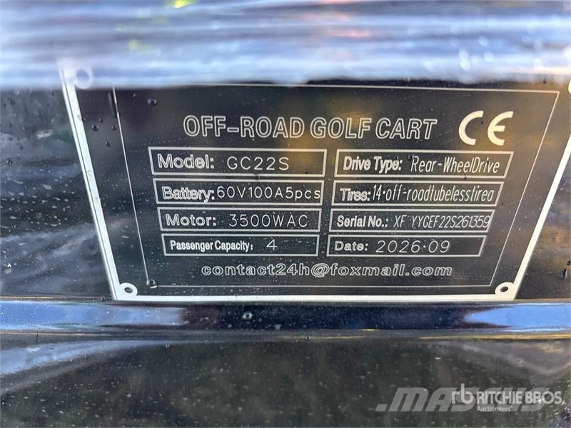  SDLOOL SL-GC22S Electric Off-Road Golf Cart (Unuse عربات الجولف