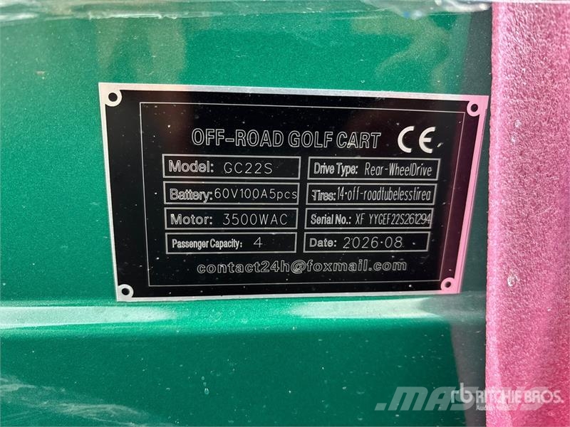  SDLOOL SL-GC22S Electric Off-Road Golf Cart (Unuse Golfkarretjes / golf carts