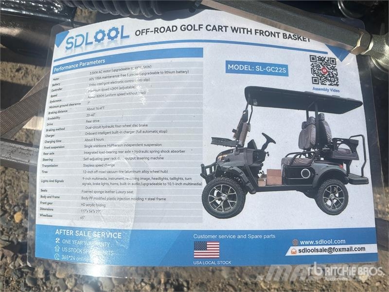SDLOOL SL-GC22S Electric Off-Road Golf Cart (Unuse Golf vozila