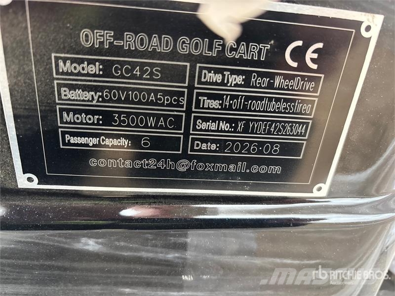 SDLOOL SL-GC42S Electric Off-Road Golf Cart (Unuse Golfikärud