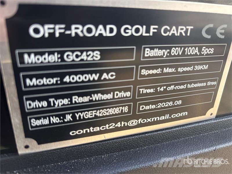 SDLOOL SL-GC42S Electric Off-Road Golf Cart (Unuse Golfkarren / golf carts