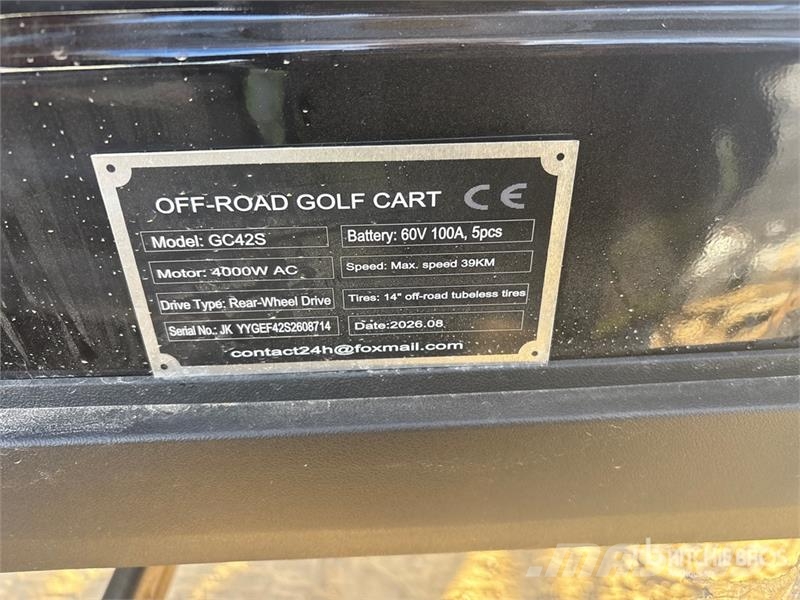 SDLOOL SL-GC42S Electric Off-Road Golf Cart (Unuse Golfkarren / golf carts