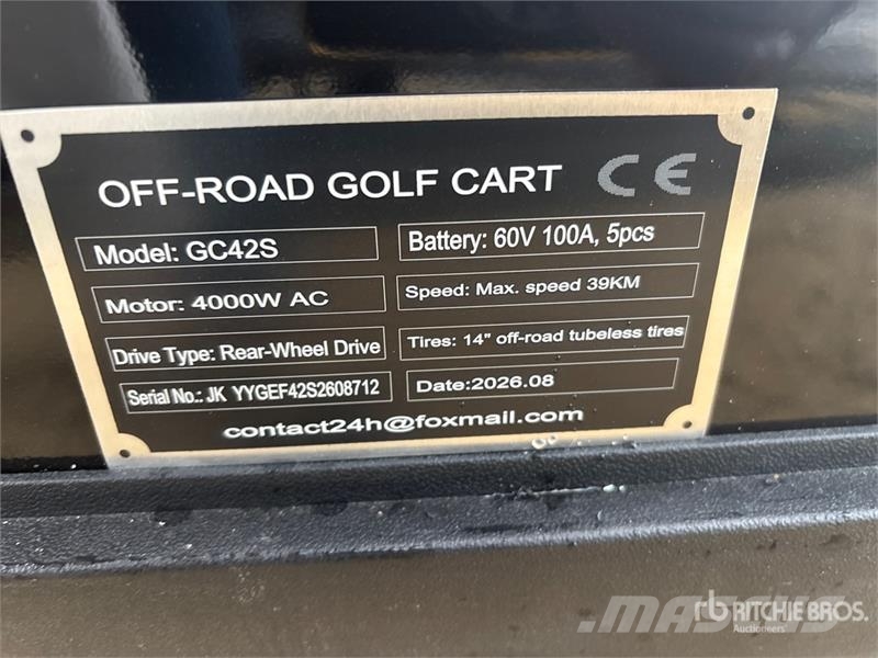  SDLOOL SL-GC42S Electric Off-Road Golf Cart (Unuse Golfkarren / golf carts