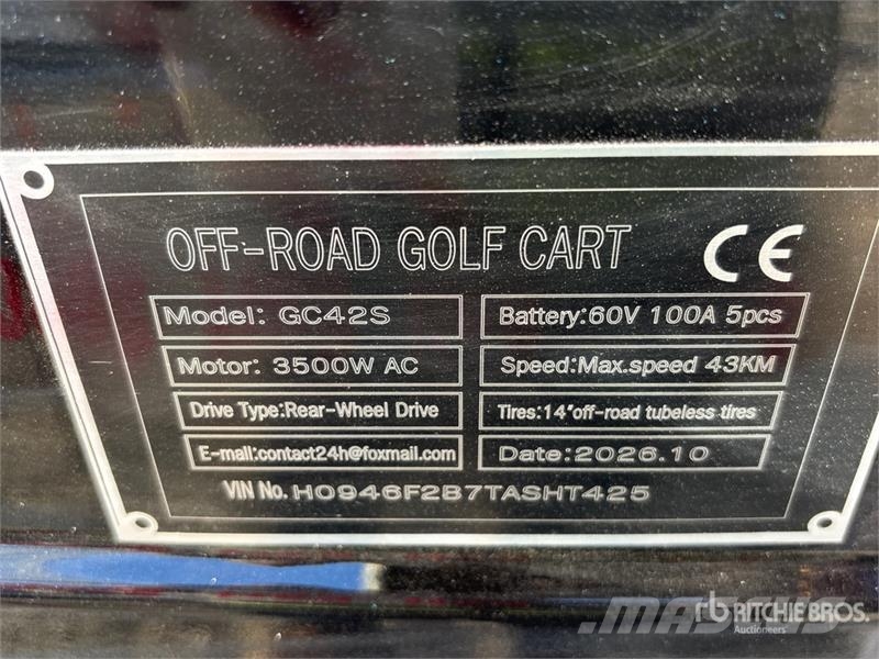  SDLOOL SL-GC42S Electric Off-Road Golf Cart (Unuse عربات الجولف