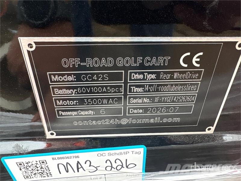 SDLOOL SL-GC42S Electric Off-Road Golf Cart (Unuse Carros de golfe