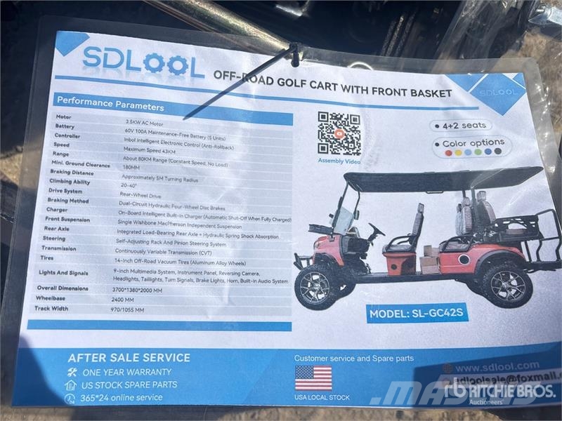 SDLOOL SL-GC42S Electric Off-Road Golf Cart (Unuse Golf vozila