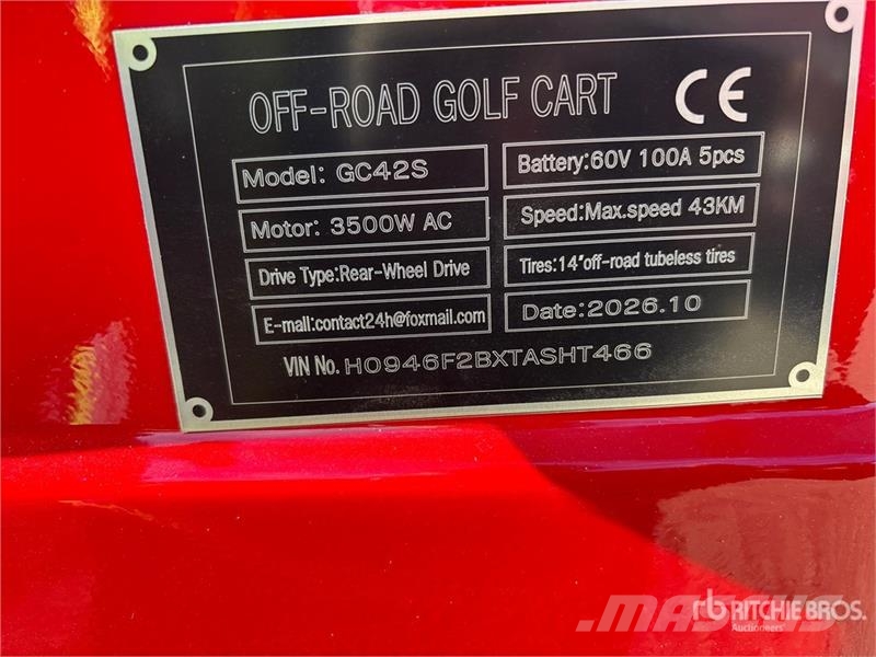  SDLOOL SL-GC42S Electric Off-Road Golf Cart (Unuse عربات الجولف