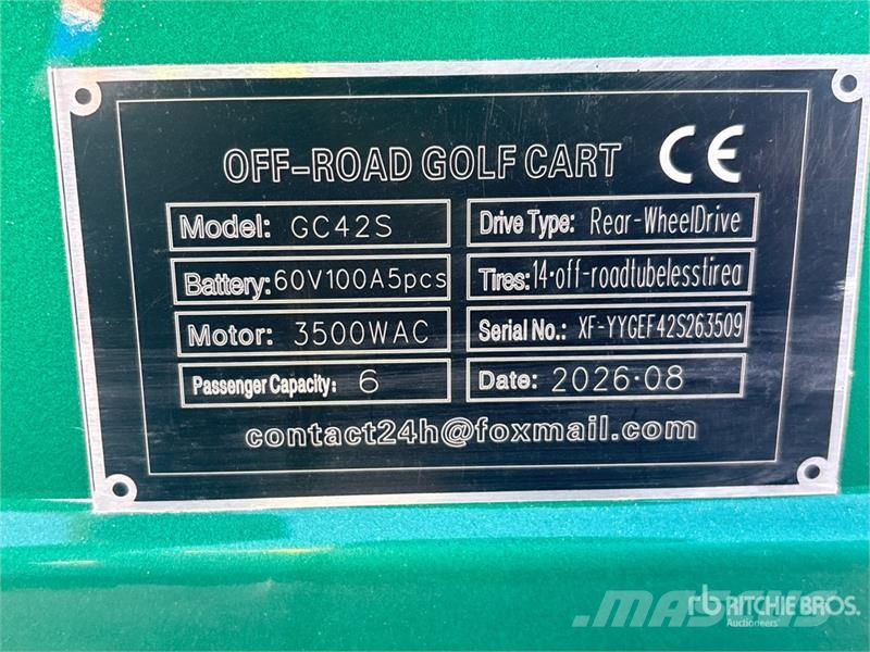  SDLOOL SL-GC42S Electric Off-Road Golf Cart (Unuse Golfkarretjes / golf carts