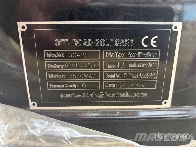 SDLOOL SL-GC42S Electric Off-Road Golf Cart (Unuse Golfkocsik