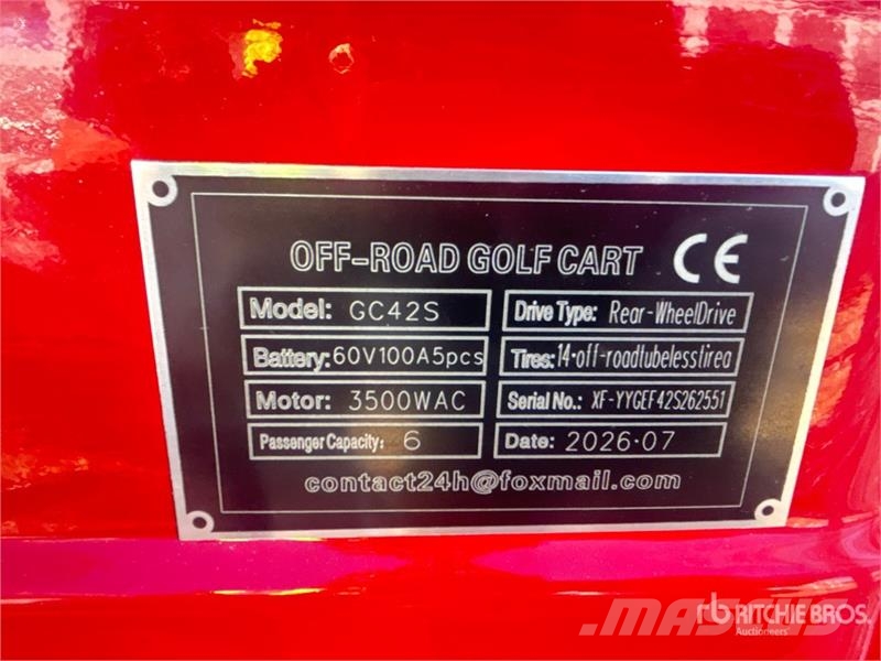  SDLOOL SL-GC42S Electric Off-Road Golf Cart (Unuse Golfkarretjes / golf carts