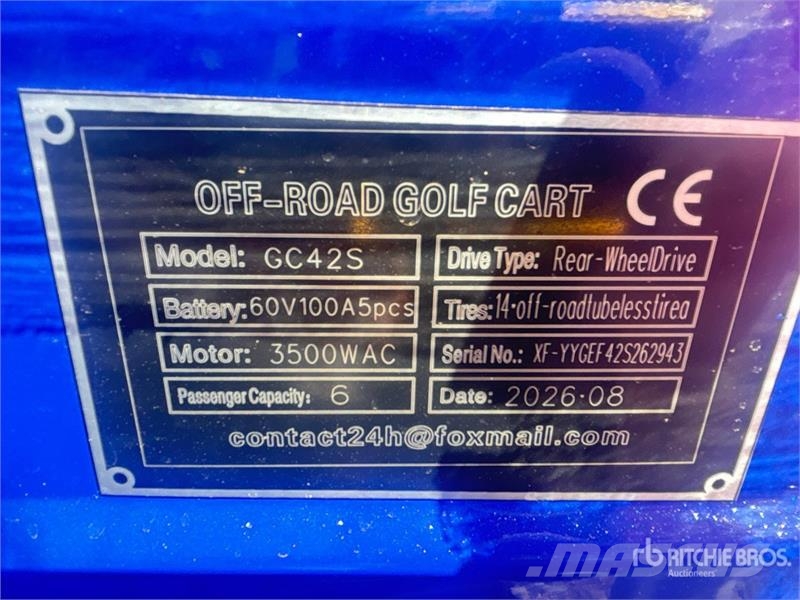 SDLOOL SL-GC42S Electric Off-Road Golf Cart (Unuse Golfkarretjes / golf carts