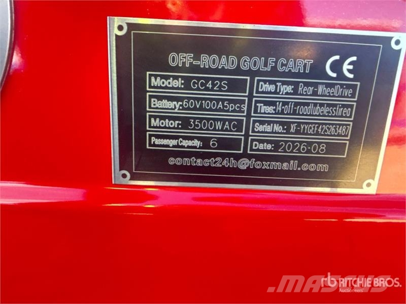SDLOOL SL-GC42S Electric Off-Road Golf Cart (Unuse Golfkarretjes / golf carts