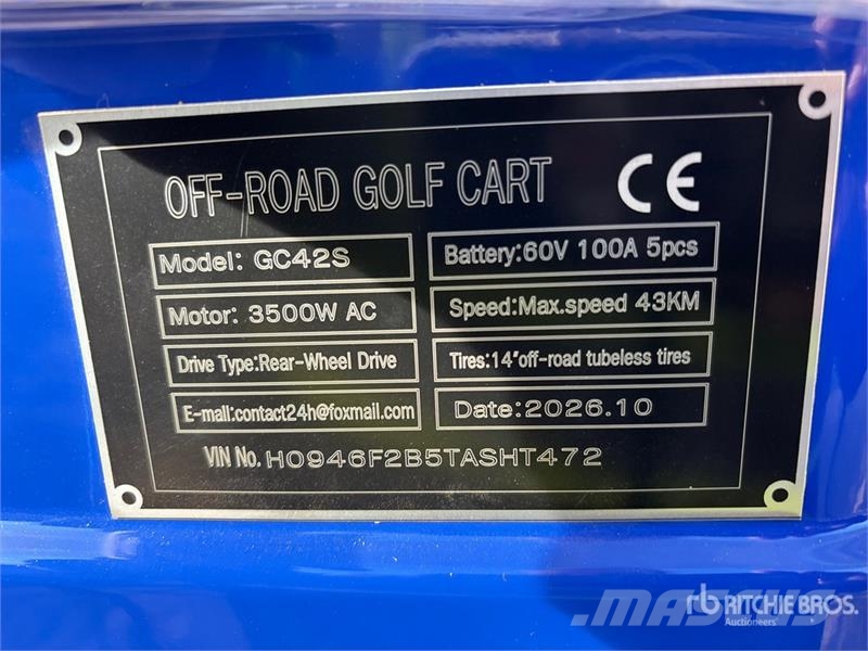  SDLOOL SL-GC42S Electric Off-Road Golf Cart (Unuse عربات الجولف