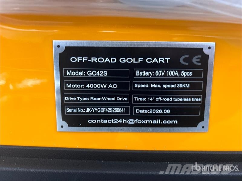  SDLOOL SL-GC42S Electric Off-Road Golf Cart (Unuse عربات الجولف