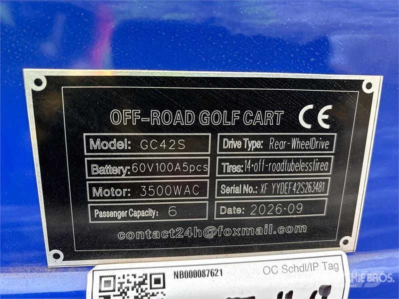  SDLOOL SL-GC42S Electric Off-Road Golf Cart (Unuse عربات الجولف