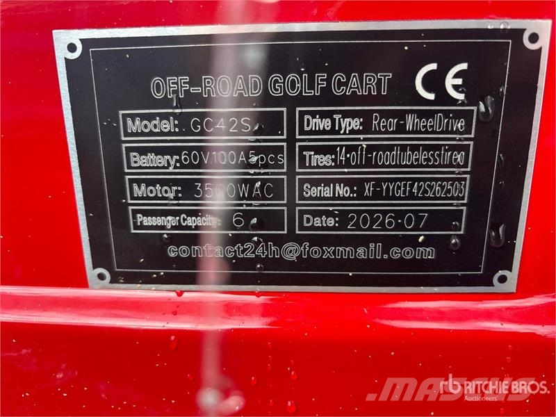  SDLOOL SL-GC42S Electric Off-Road Golf Cart (Unuse Гольф-мобілі