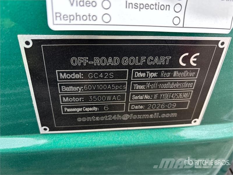  SDLOOL SL-GC42S Electric Off-Road Golf Cart (Unuse عربات الجولف