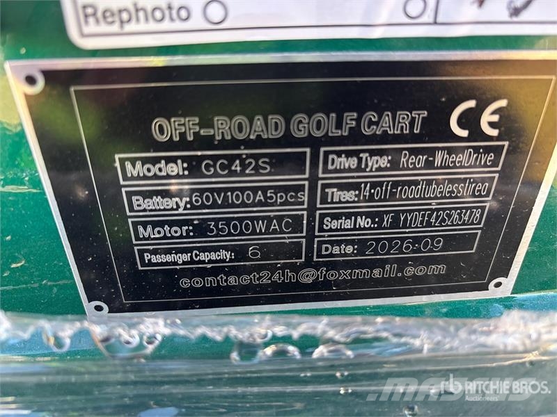  SDLOOL SL-GC42S Electric Off-Road Golf Cart (Unuse عربات الجولف