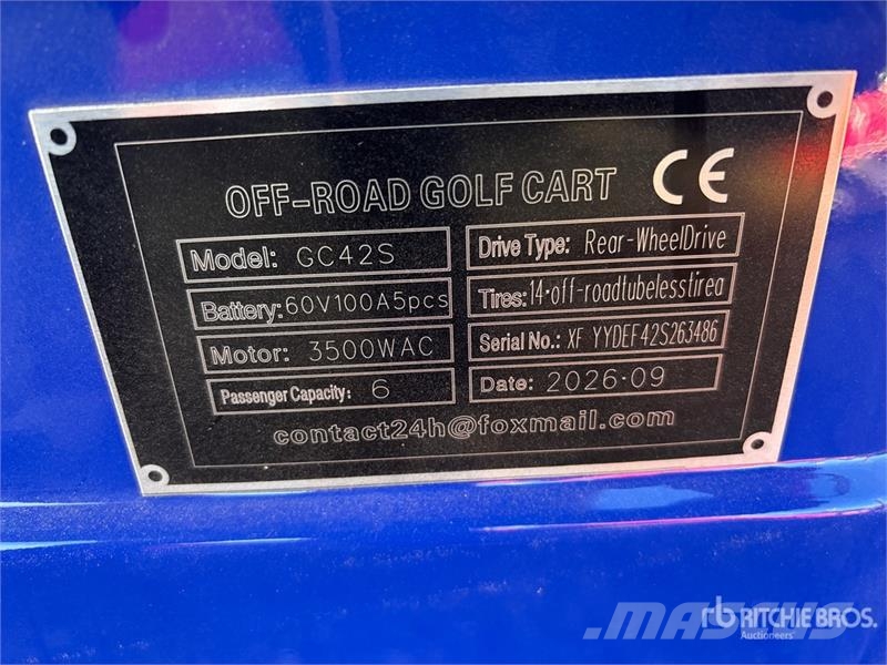 SDLOOL SL-GC42S Electric Off-Road Golf Cart (Unuse Golfkarren / golf carts