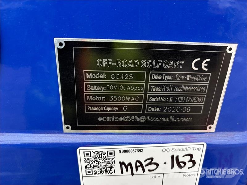 SDLOOL SL-GC42S Electric Off-Road Golf Cart (Unuse عربات الجولف