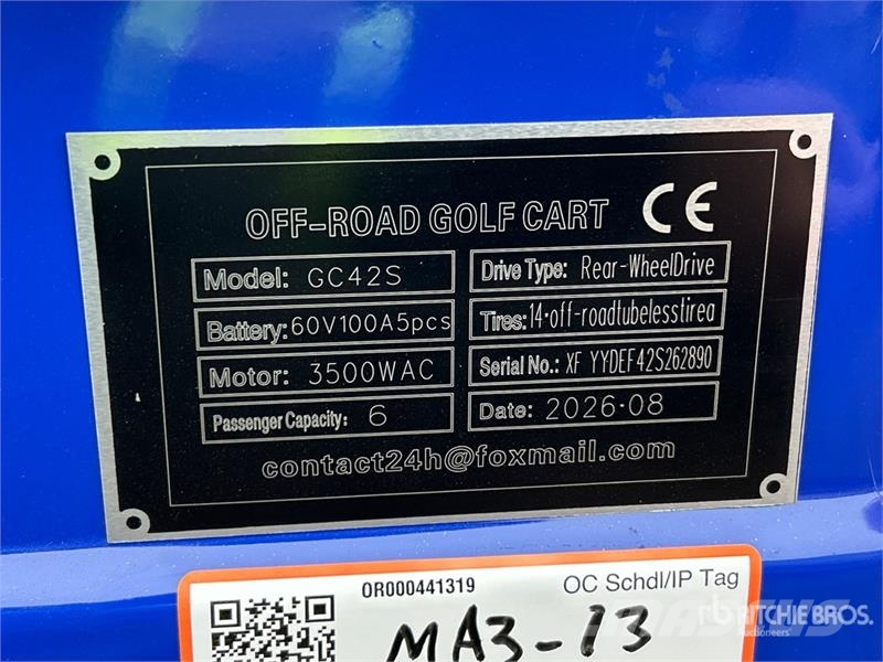  SDLOOL SL-GC42S Electric Off-Road Golf Cart (Unuse Golfkarretjes / golf carts