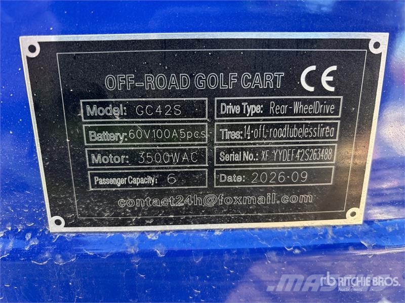 SDLOOL SL-GC42S Electric Off-Road Golf Cart (Unuse Golfkarren / golf carts